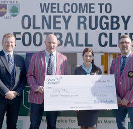 Olney RFC scores £15,000 donation from local housebuilder